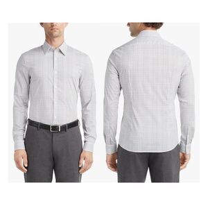 Calvin Klein Men's Dress Shirt Extreme Slim Fit Stain Shield